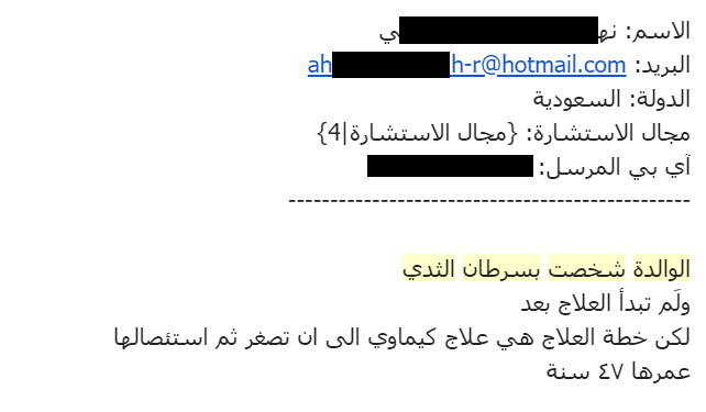 الشفاء من سرطان الثدي