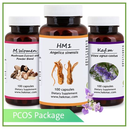 Ovarian Cysts And PCOS Support Package Herbal Supplements For PCOS
