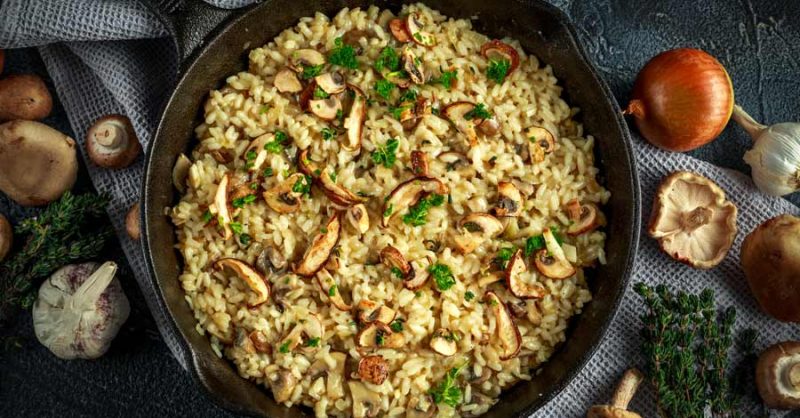Fight Cancer with Mushroom Risotto