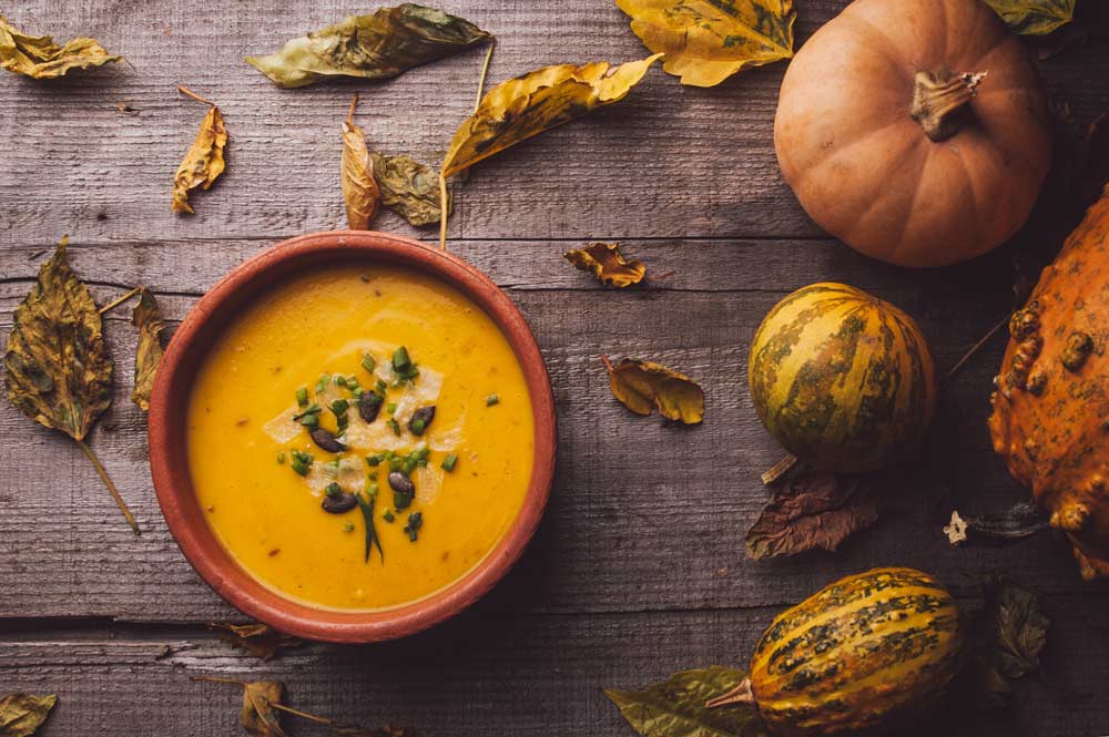 Orange Pumpkin Soup for Herpes